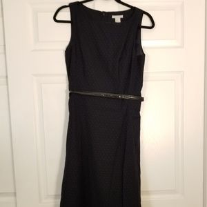 NWT navy micro dot dress